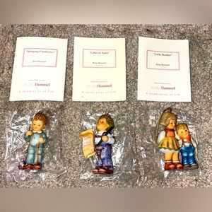 Studio Hummel Ornament Set of 3  Set 3